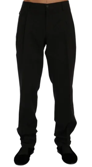 Brown Striped Dress Formal Pants