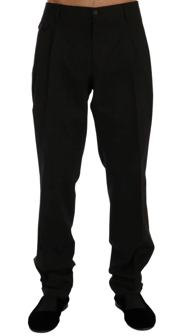 Brown Striped Dress Formal Pants