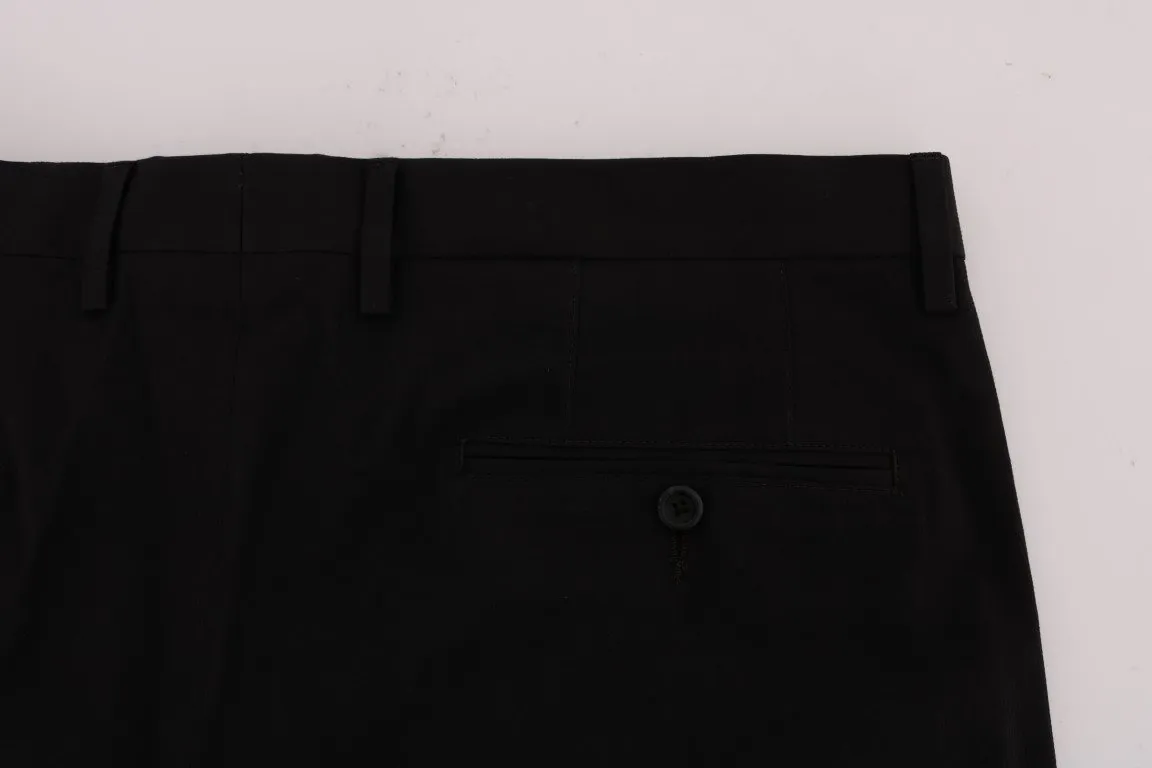 Brown Striped Dress Formal Pants