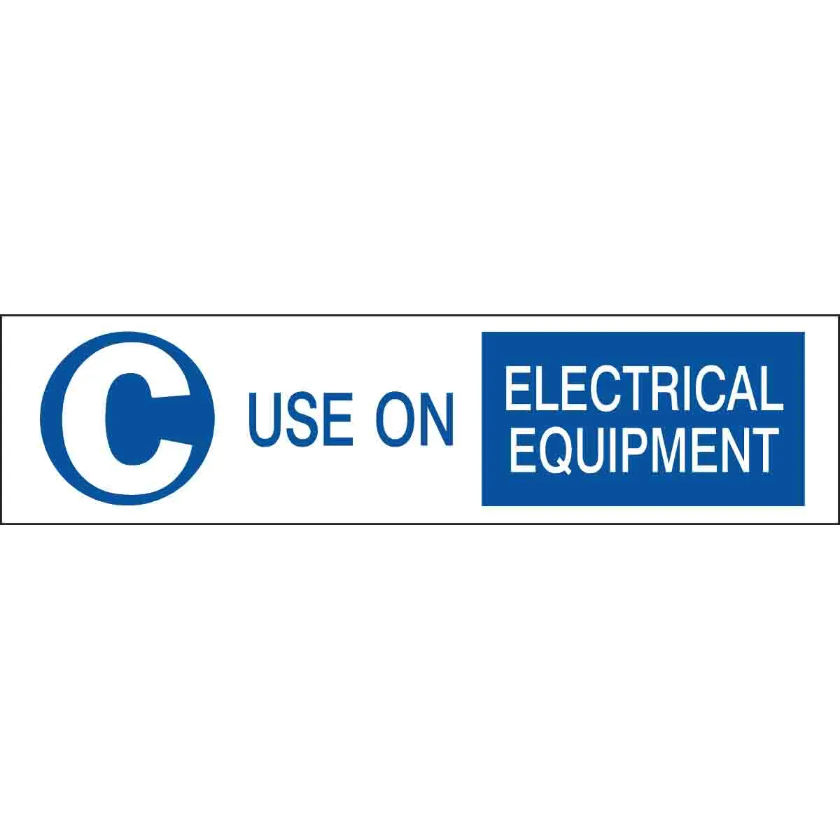 C USE ON ELECTRICAL EQUIPMENT Labels