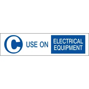 C USE ON ELECTRICAL EQUIPMENT Labels
