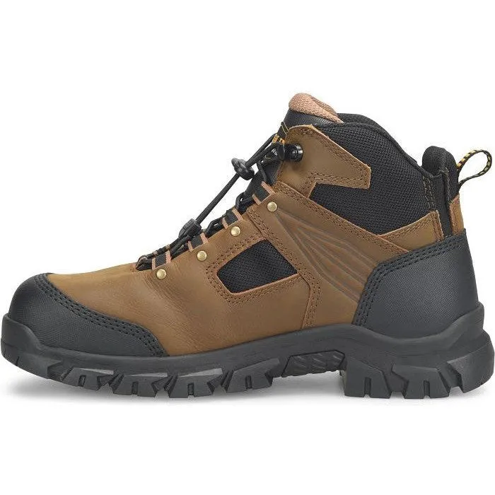 Carolina Men's Gruntz 5" EZ ON Steel Toe Waterproof Hiker Work Boot -Brown- CA3596