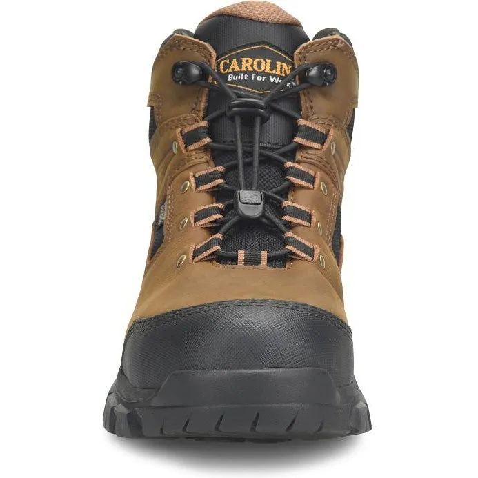 Carolina Men's Gruntz 5" EZ ON Steel Toe Waterproof Hiker Work Boot -Brown- CA3596