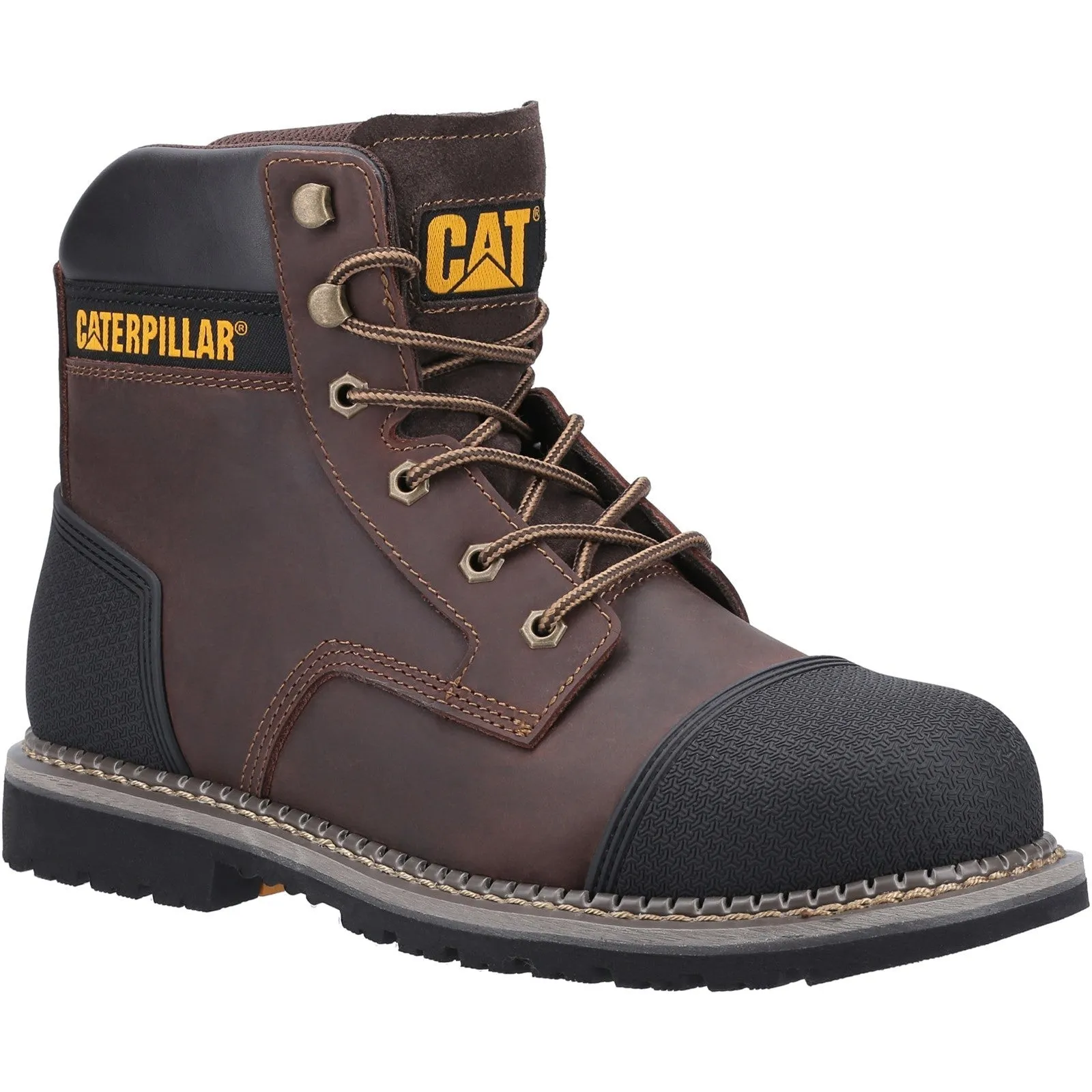 Caterpillar Powerplant S3 Wide-Fit Scuff Guard Safety Boot | Steel Toe Cap