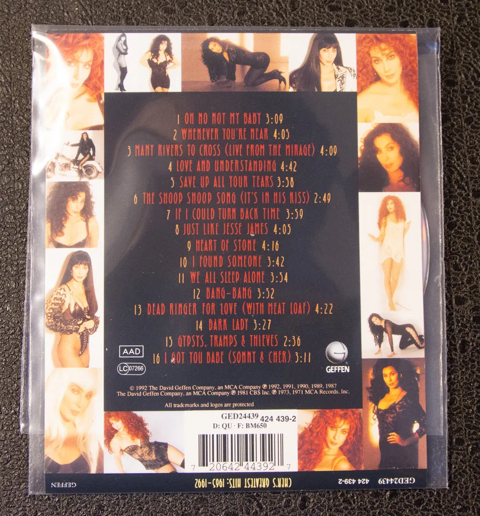 Cher: Greatest Hits: 1965-1992 (IMPORT: Geffen 1999) CD