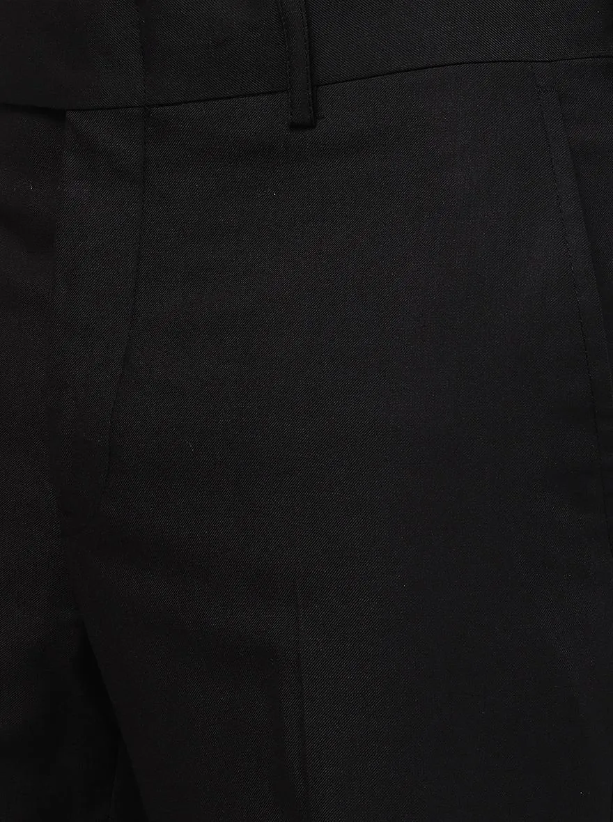 Coffee Brown Solid Slim Fit Formal Trouser | Greenfibre