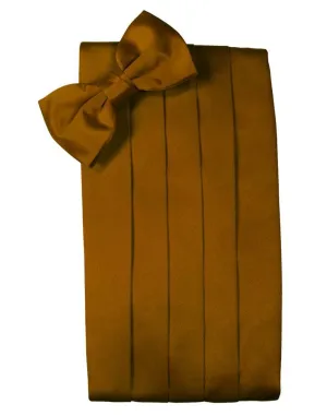 Cognac Luxury Kids Satin Cummerbund