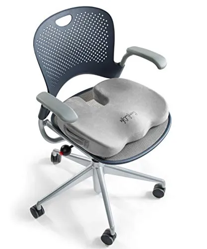 ComfiLife Gel Enhanced Seat Cushion - Non-Slip Orthopedic Gel & Memory Foam Coccyx Cushion - Office Chair Car Seat Cushion - Sciatica & Pain Relief