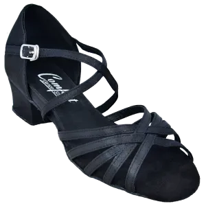 Comfort Strappy - Black Satin