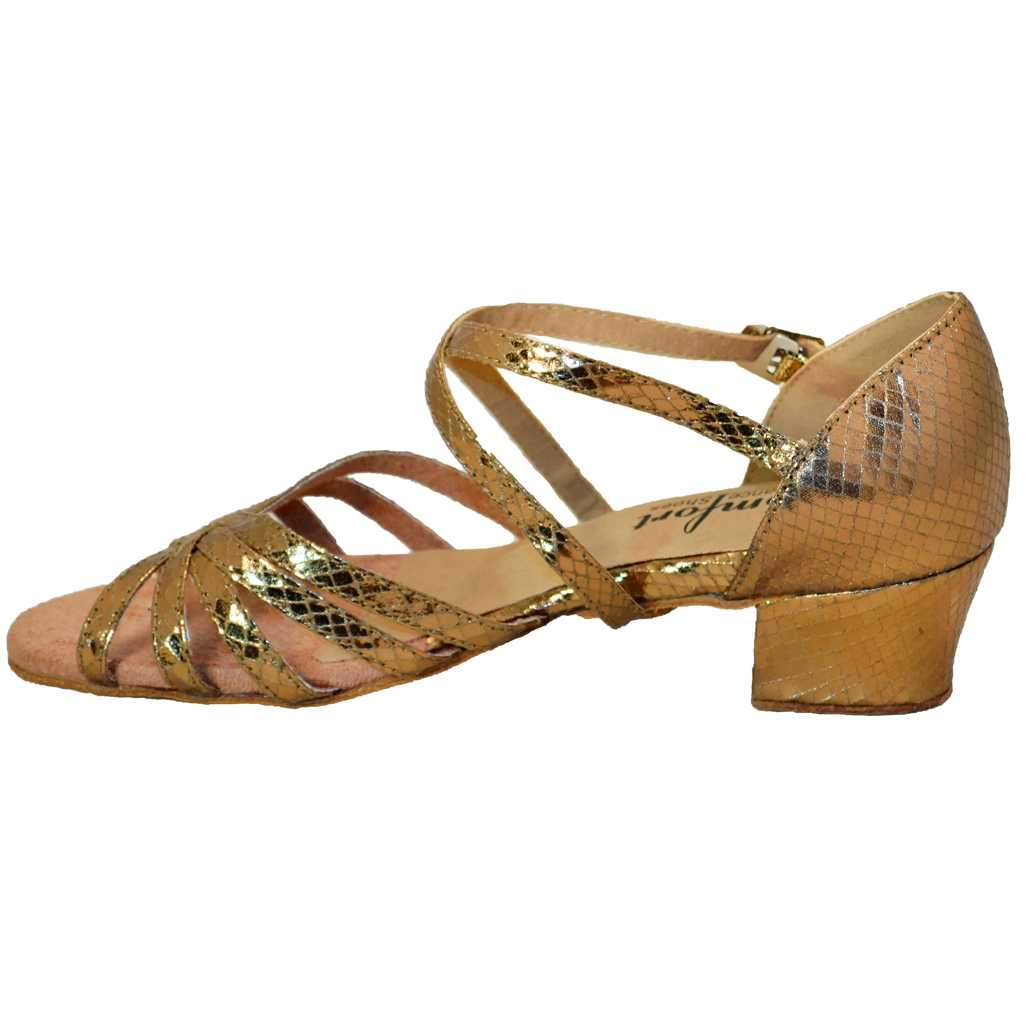 Comfort Strappy - Bronze Snake