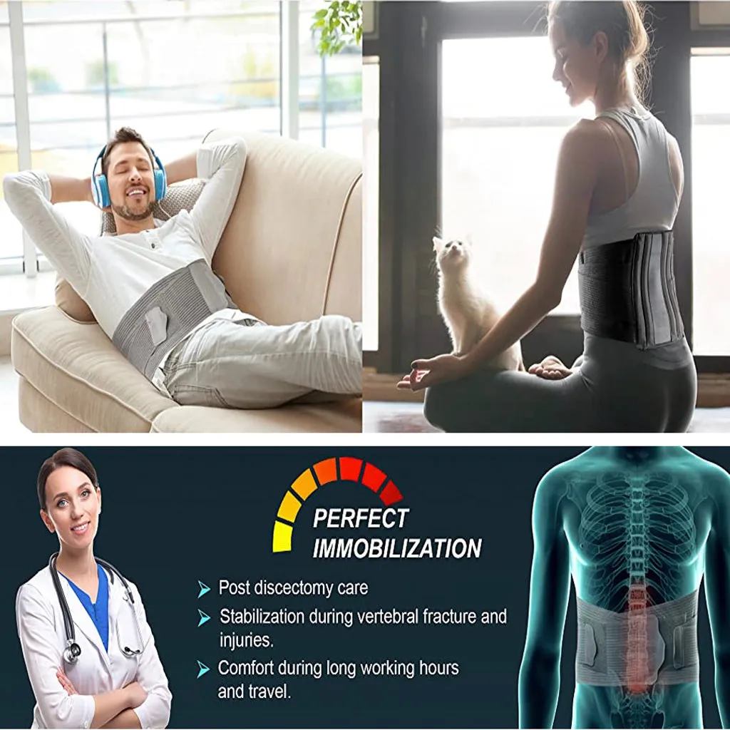 Contoured Lumbo Sacral Support (Removable Metal Stays)