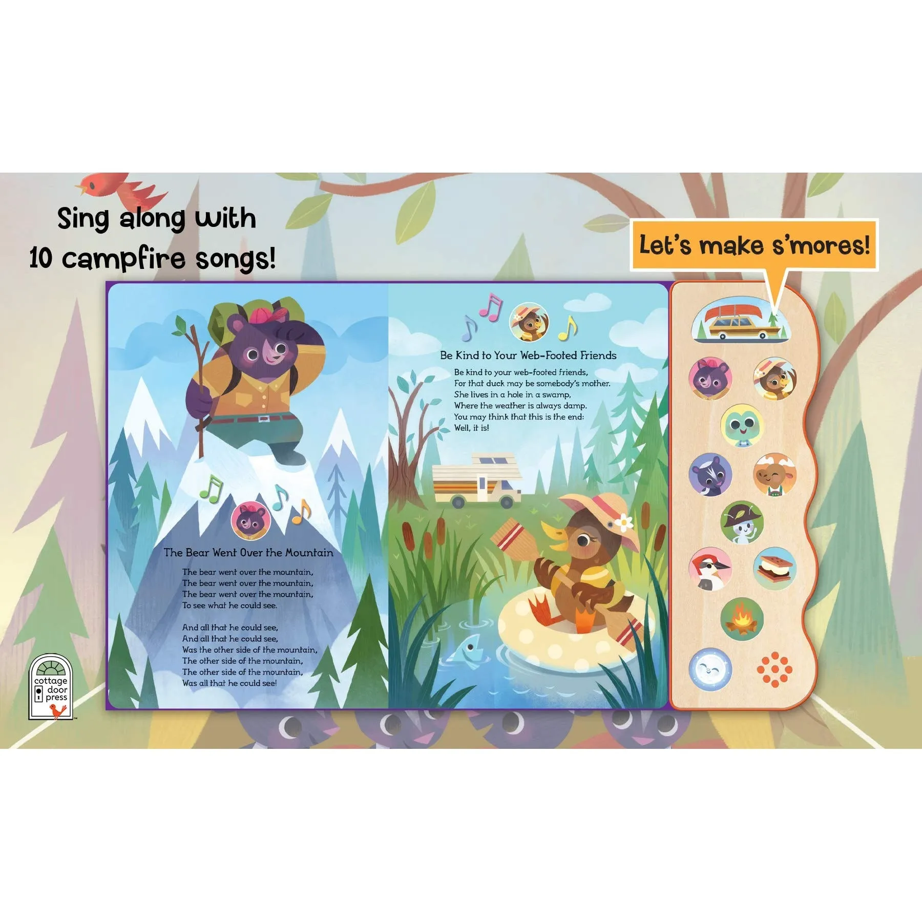 Cottage Door Press: Campfire Songs - 11 Button Sound Book