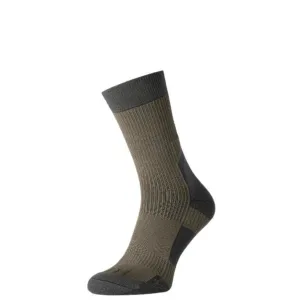Crew Sock Demi-season Insulated MidDry , Gray and Green