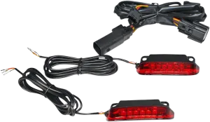 Custom Dynamics CD-LR-11-R LED Saddlebag Rail Light Bars - Red Lens