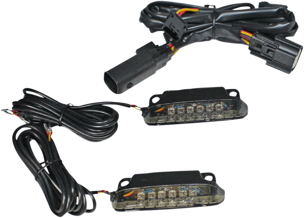 Custom Dynamics CD-LR-11-S LED Saddlebag Rail Light Bars - Smoke Lens