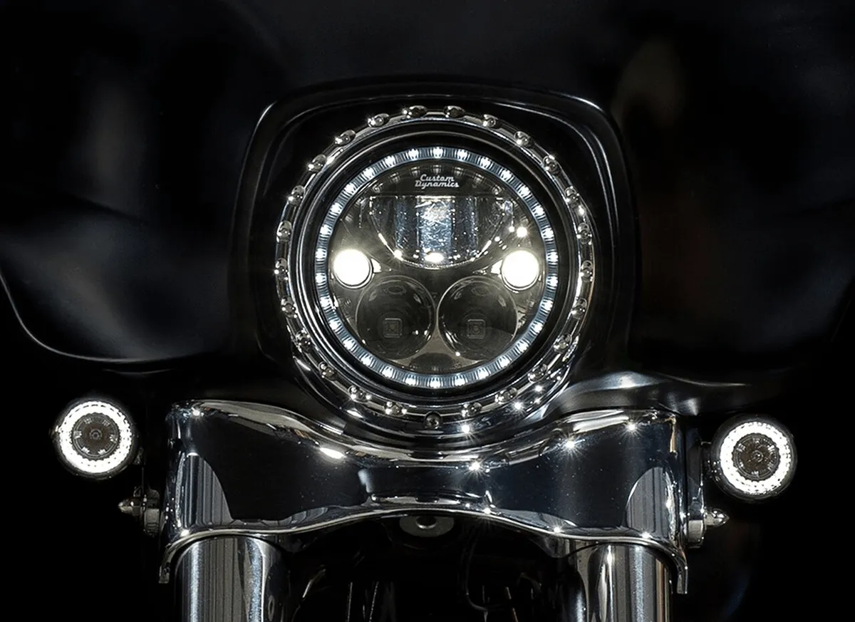 Custom Dynamics PB-AW-JAE Probeam Dynamic Ringz Turn Signals with Smoke Lenses