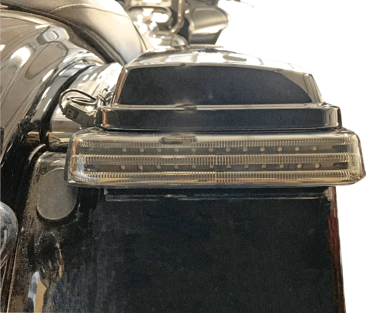 Custom Dynamics PB-SBSEQ-BCM-BS Probeam Sequential LED Saddlebag Light - Gloss Black With Smoke Lens
