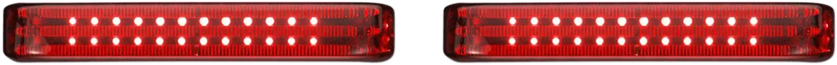 Custom Dynamics PB-SBSEQ-SS8-BR Probeam Sequential LED Saddlebag Light - Gloss Black With Red Lens