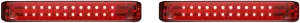 Custom Dynamics PB-SBSEQ-SS8-BR Probeam Sequential LED Saddlebag Light - Gloss Black With Red Lens