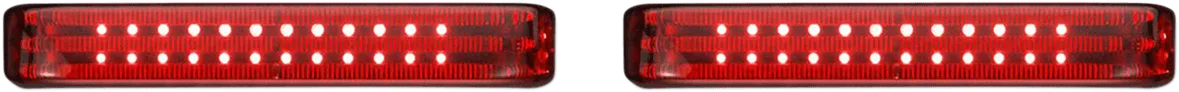 Custom Dynamics PB-SBSEQ-SS8-CR Probeam Sequential LED Saddlebag Light - Chrome With Red Lens