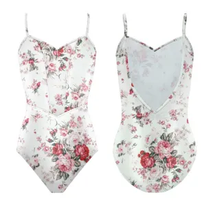 Danse de Paris Jardin L0002L Leotard in Rose Rouge - Womens