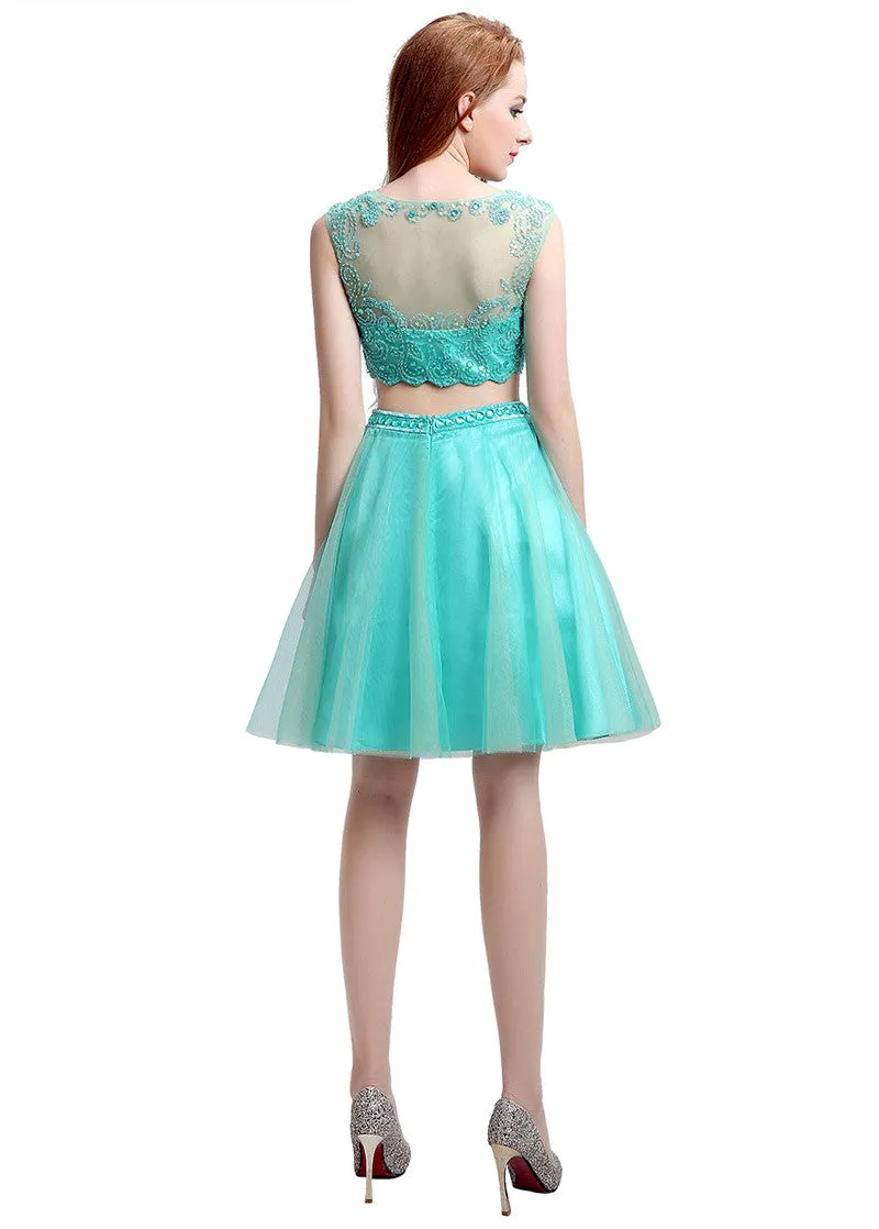 Delicate Homecoming Dress With Beadings