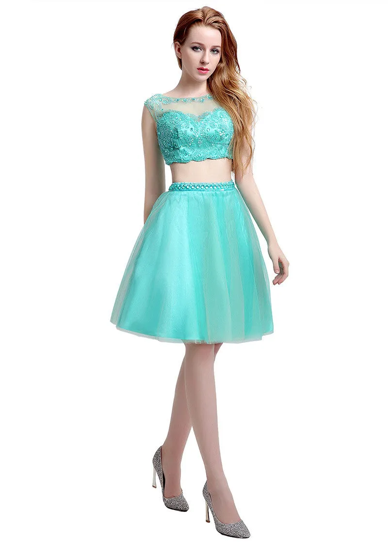 Delicate Homecoming Dress With Beadings