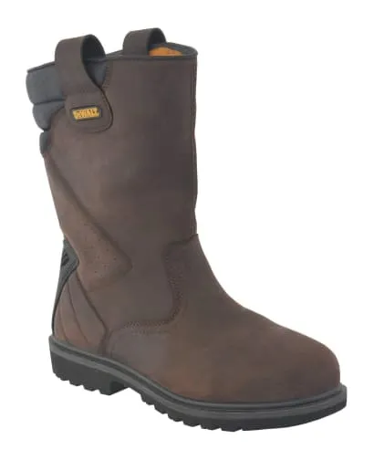 Dewalt Classic Rigger Steel Toe and Midsole Work Boots - Brown  Leather
