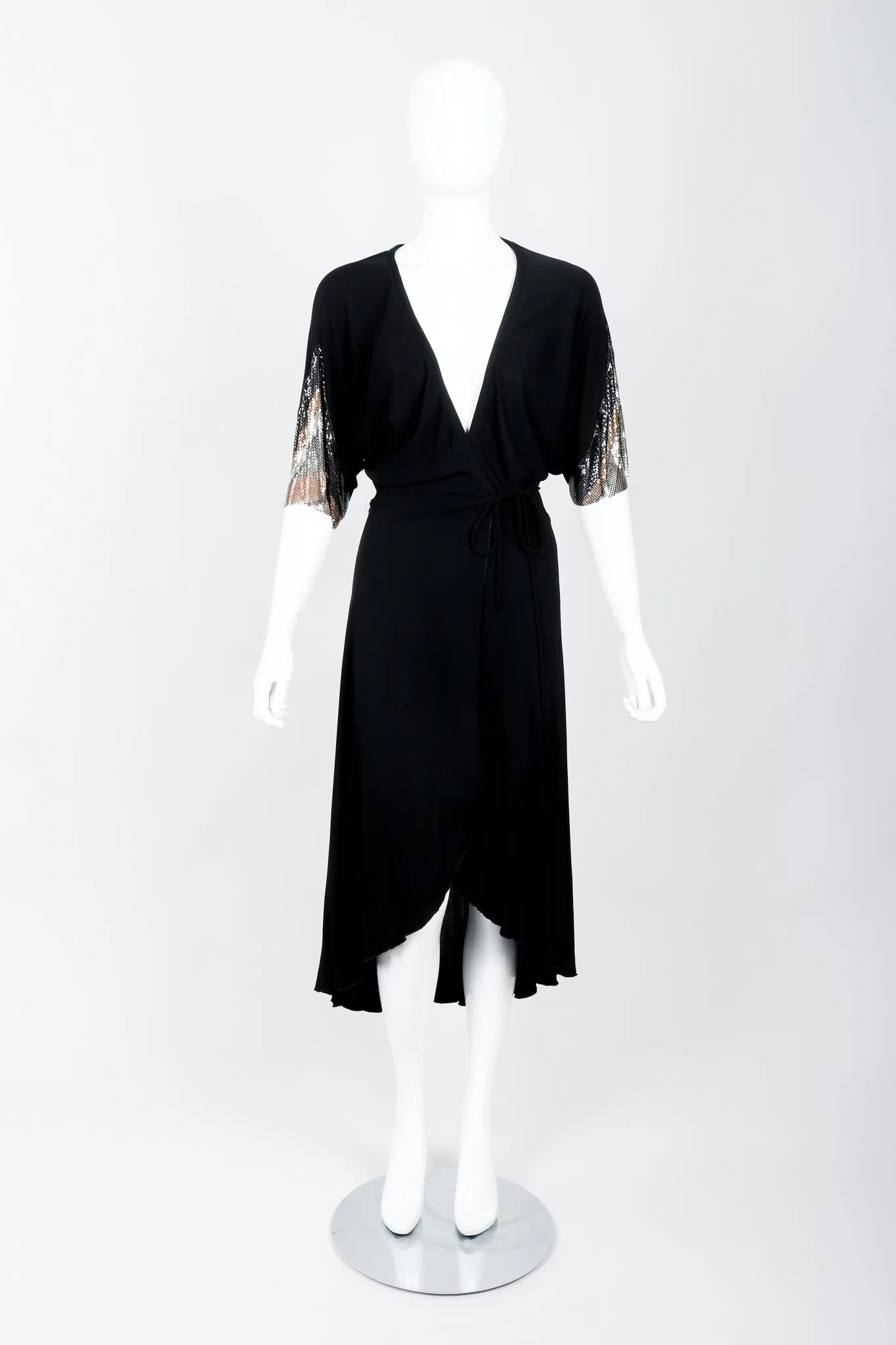 Disco Sleeve Wrap Dress