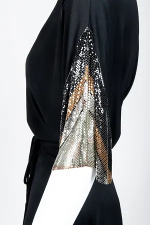 Disco Sleeve Wrap Dress