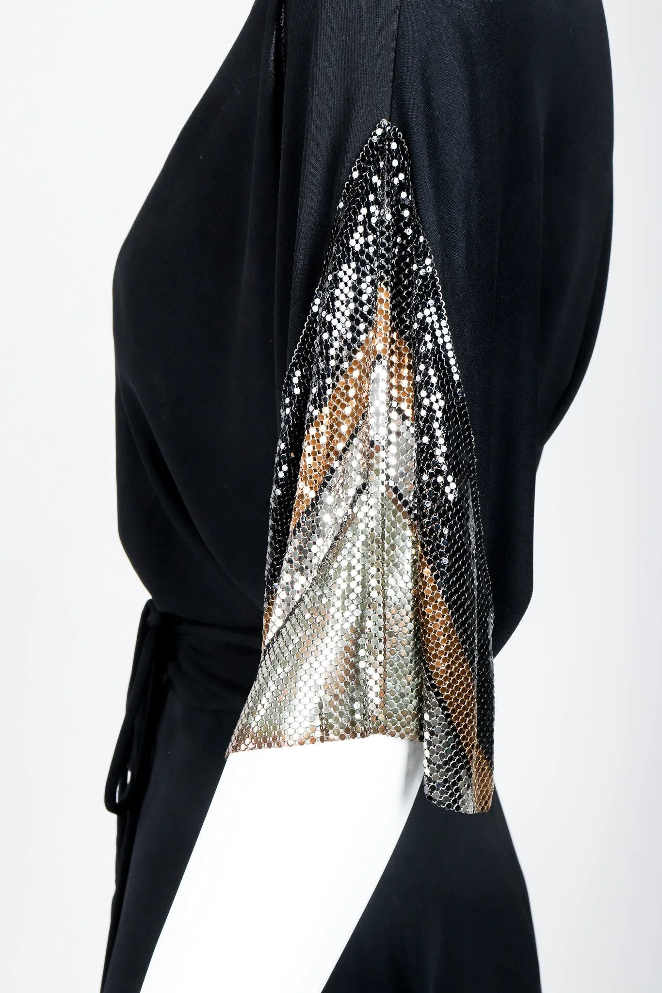 Disco Sleeve Wrap Dress