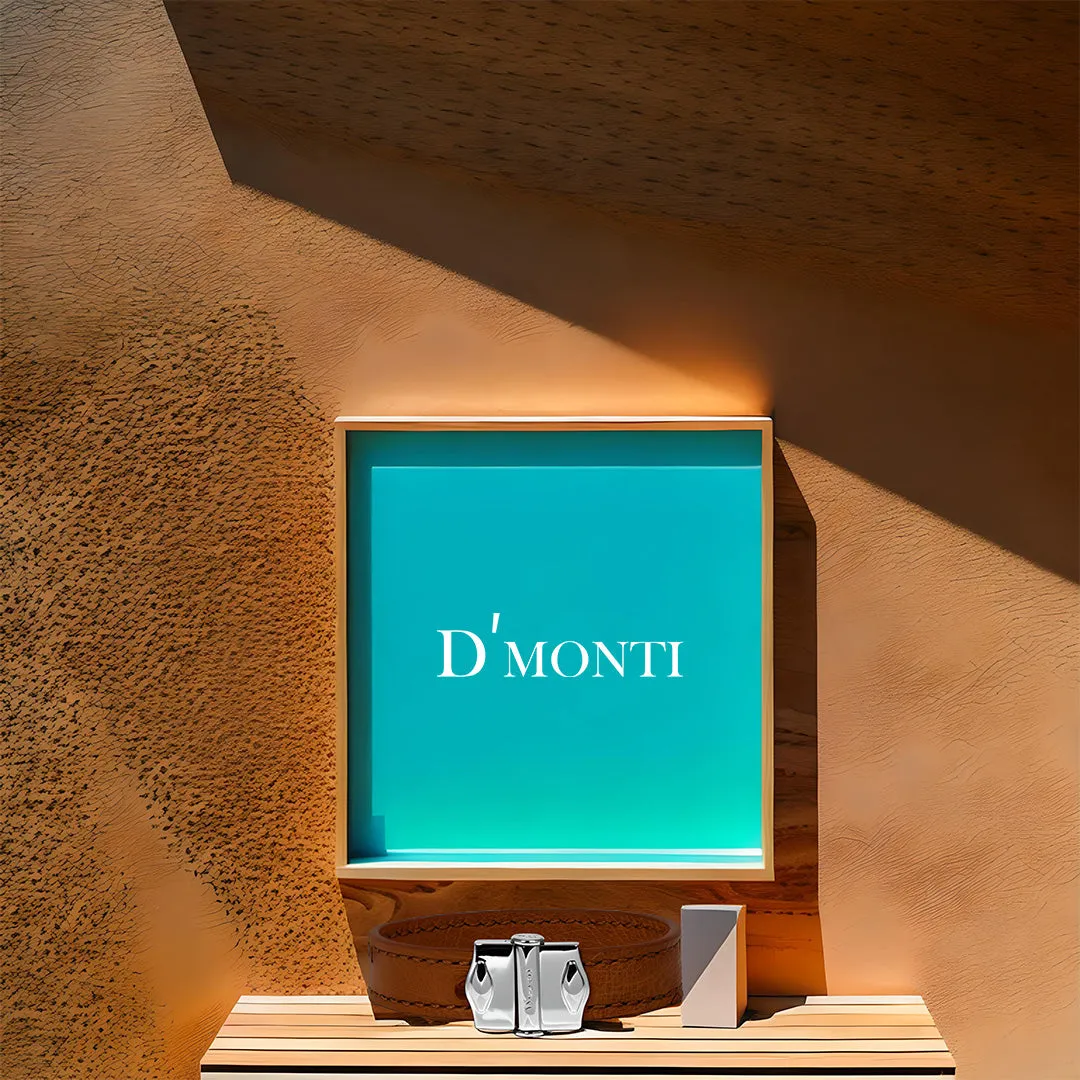 D'Monti Gold Brown - France Luxe Genuine Ostrich Leather Womens Bracelet