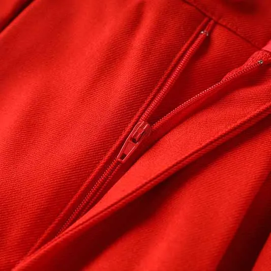Double Breasted Red Pantsuit Blazer   Wide Leg Trousers Suit Formal Wear