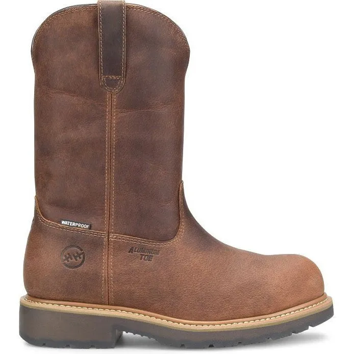 Double H Men's Nomad 11" Alloy Toe Waterproof Wellington Work Boot -Brown- DH4157