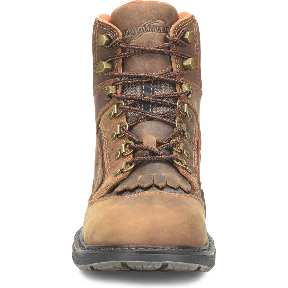 Double H Men's Phantom Rider Brigand 6" Comp Toe Waterproof Lacer Work Boot -Brown- DH5424