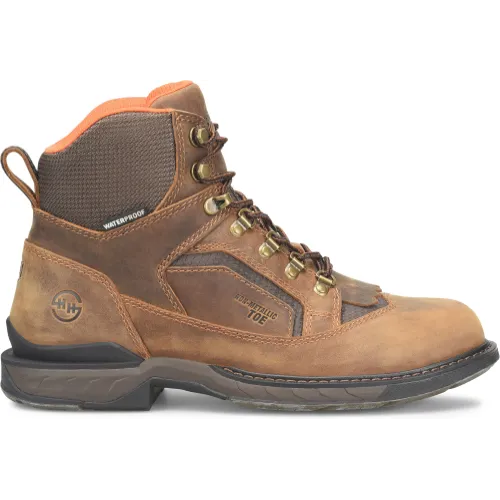 Double H Men's Phantom Rider Brigand 6" Comp Toe Waterproof Lacer Work Boot -Brown- DH5424