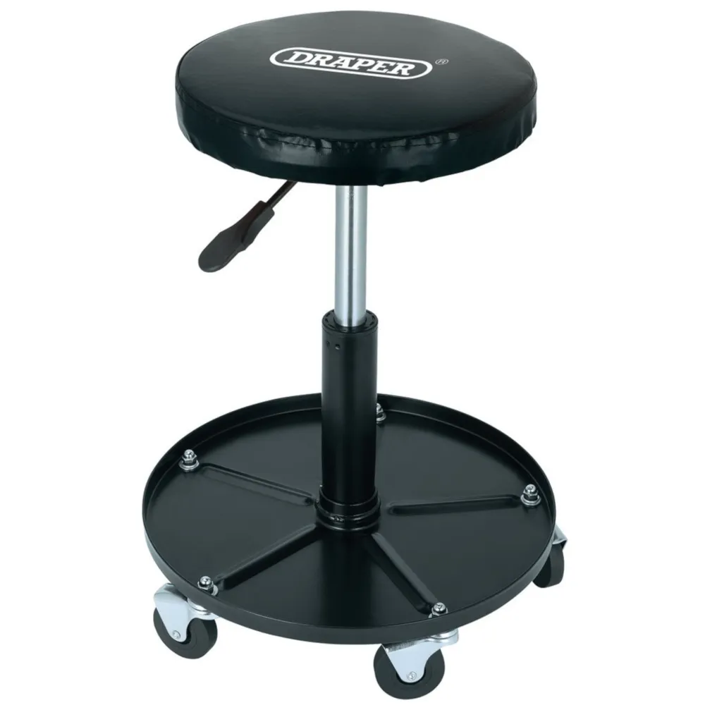 Draper Adjustable Work Stool - Black - EX-D