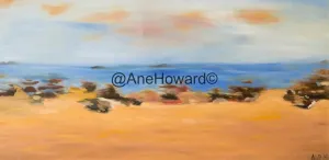 Driving by Ocean Beach oil painting