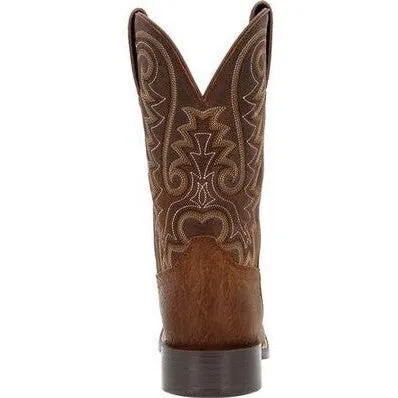 Durango Men's Westward 11" Soft Toe Pull-On Western Classic Boot- Brown- DDB0379