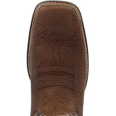 Durango Men's Westward 11" Soft Toe Pull-On Western Classic Boot- Brown- DDB0379