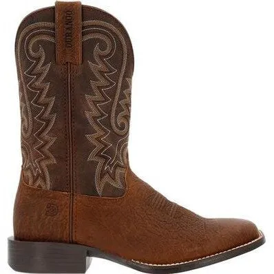 Durango Men's Westward 11" Soft Toe Pull-On Western Classic Boot- Brown- DDB0379