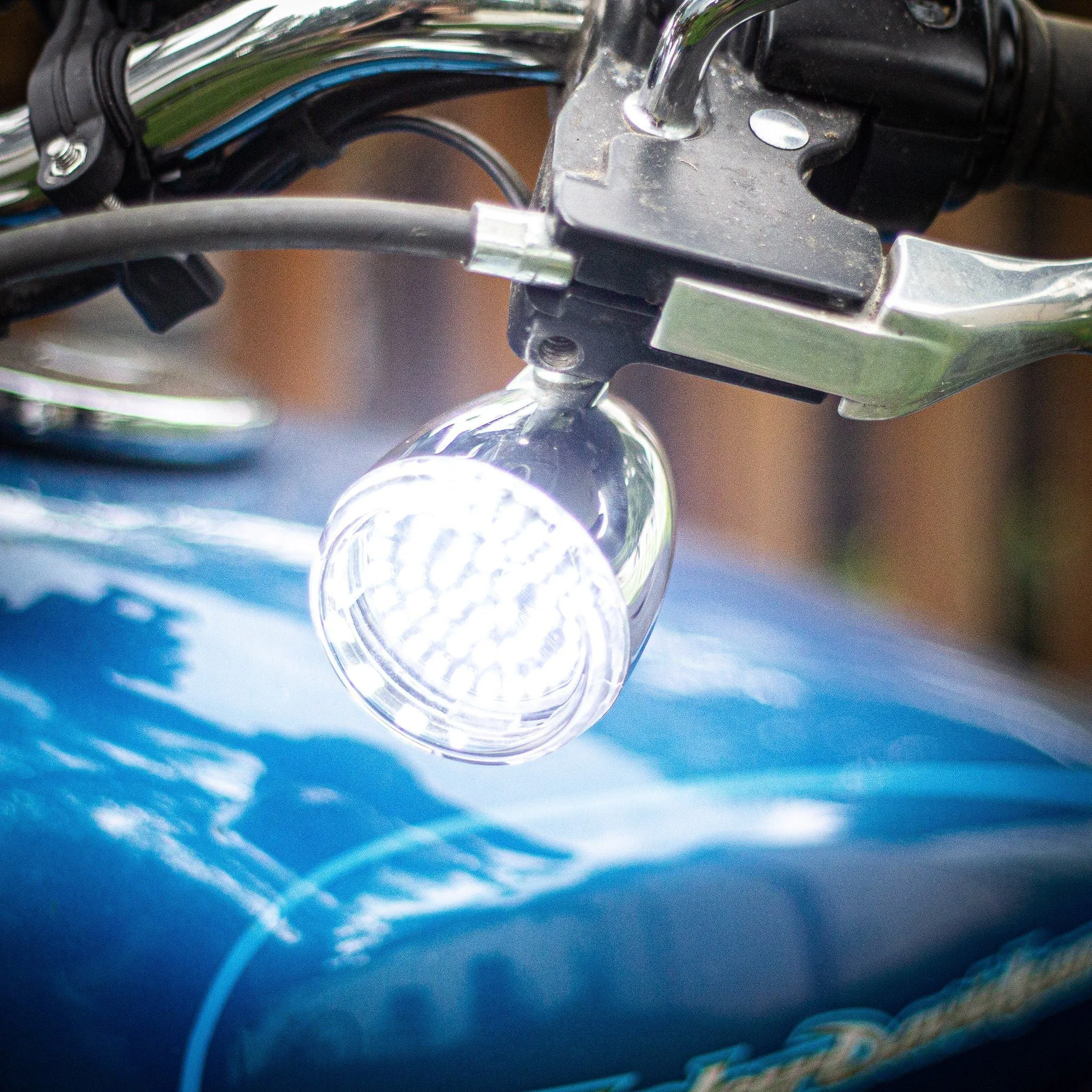 Eagle Lights SUNBURST 2" LED Turn Signals for Harley Davidson Motorcycles- Front 1157 / Rear 1157