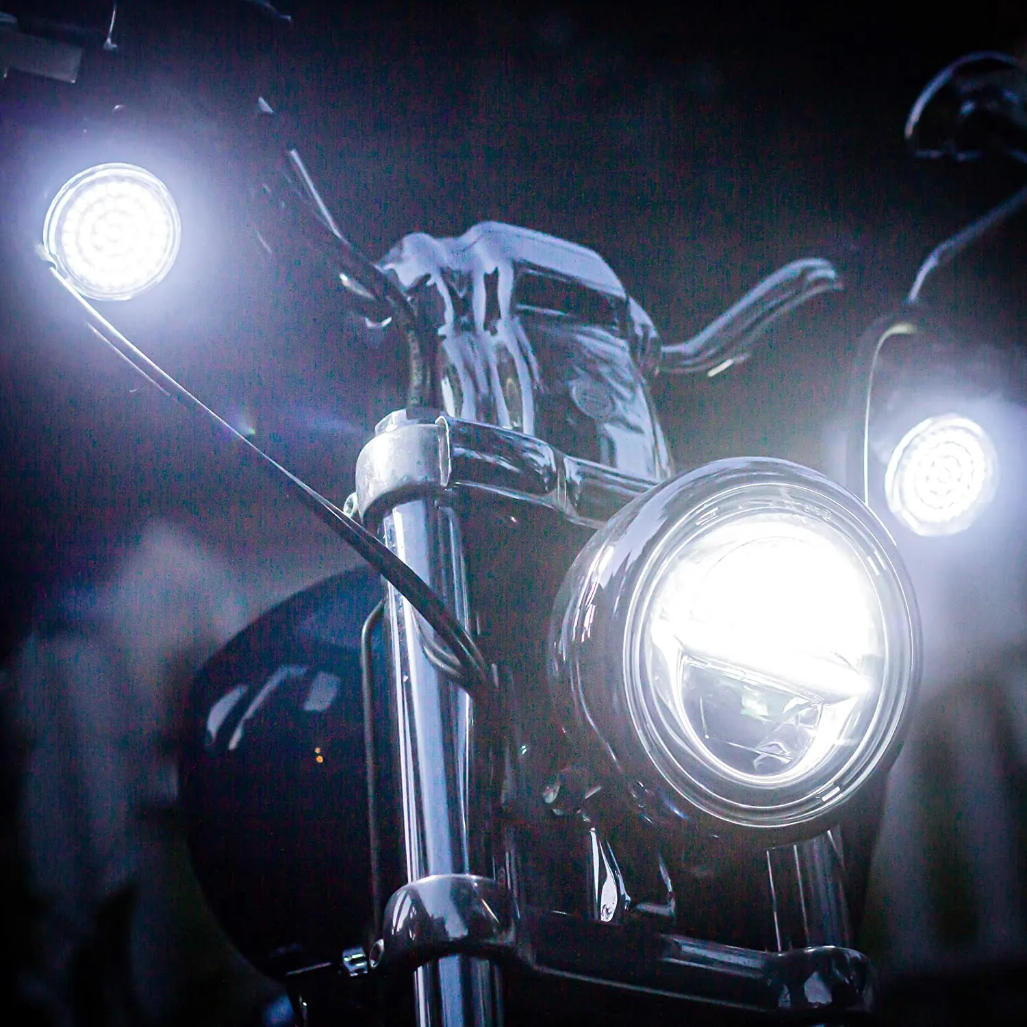 Eagle Lights SUNBURST 2" LED Turn Signals for Harley Davidson Motorcycles- Front 1157 / Rear 1157