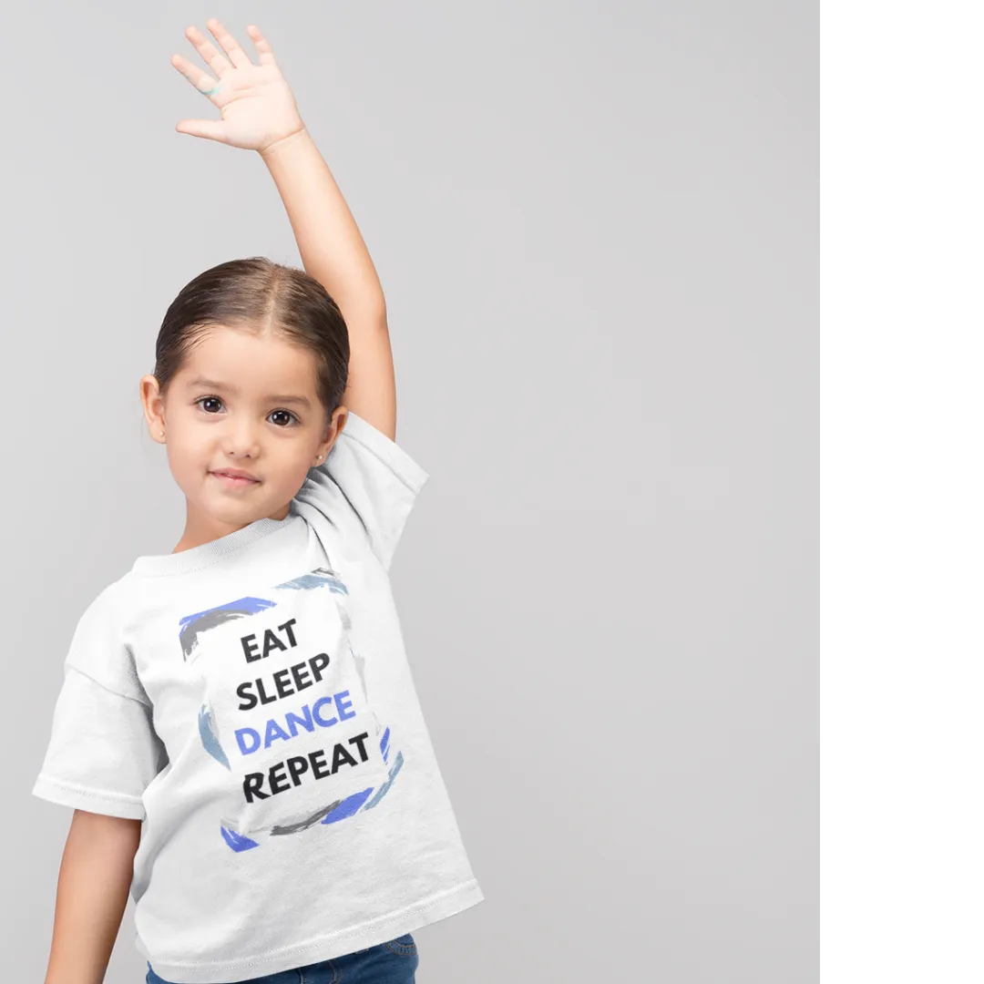 Eat Sleep Dance Repeat Kids Softstyle Tee