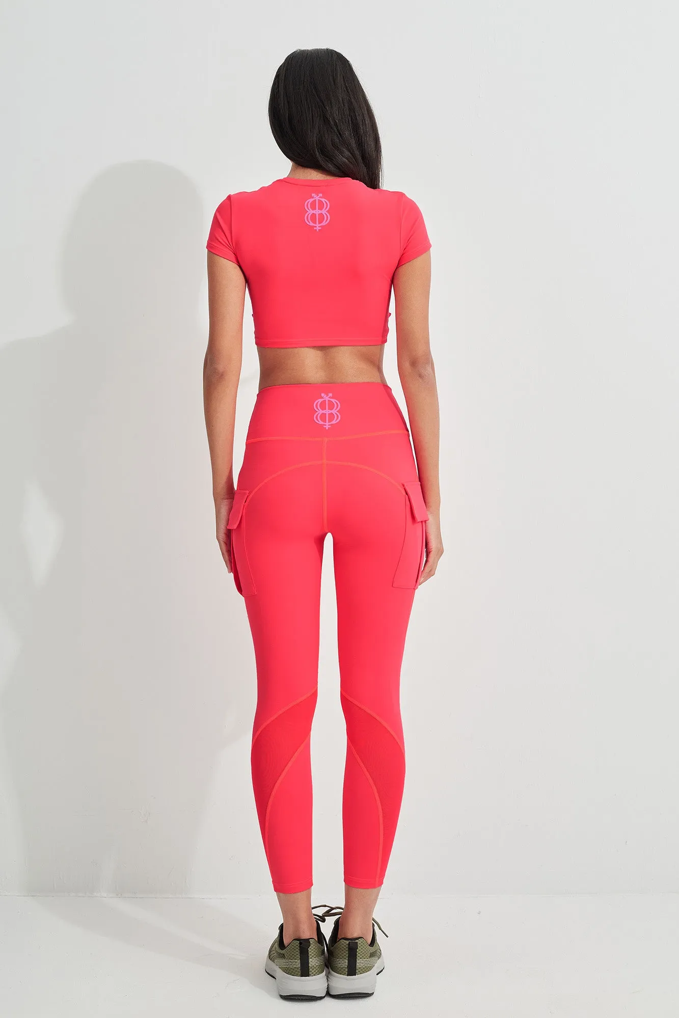 Electric Scarlet Criss-Cross Cropped Top
