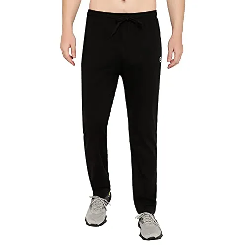 ENDEAVOUR WEAR Men's Regular Fit Track Pant (EWTS_CTNBLACKTRACK_M_Black_M)