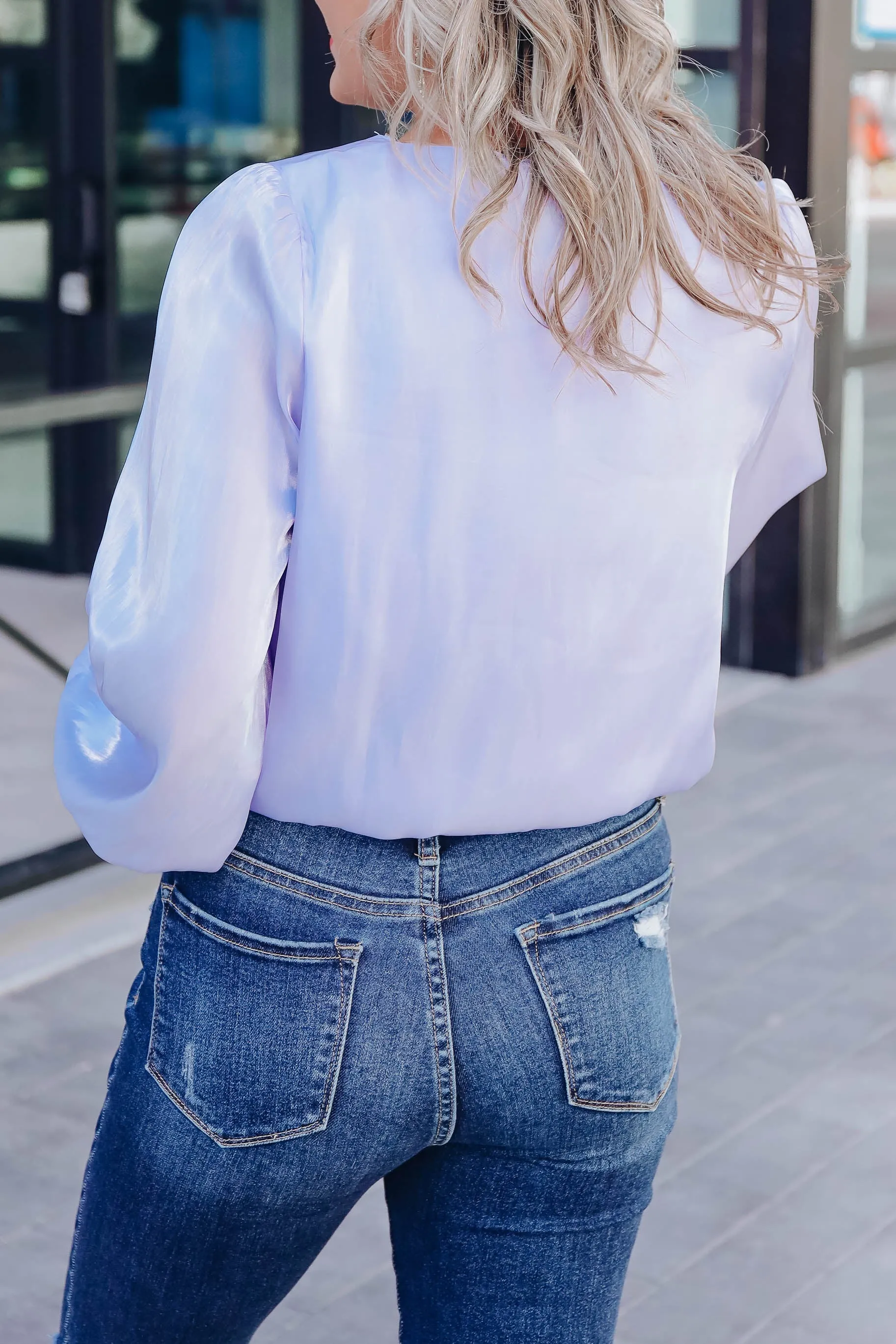 Evident Sophistication Bodysuit - Periwinkle