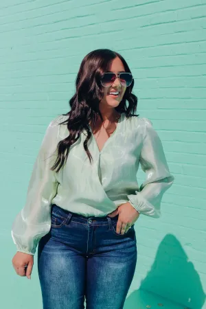 Evident Sophistication Bodysuit - Pistachio