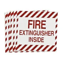 FIRE EXTINGUISHER INSIDE Labels