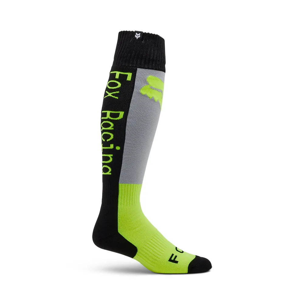 FOX 180 LEAN SOCKS [GREY/YELLOW]